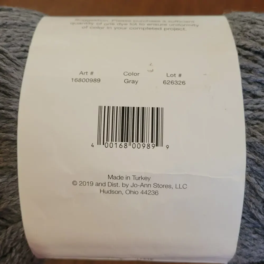 BIG TWIST Clossic Gray 11oz 690 yards (310 gr 630m) New, with tag